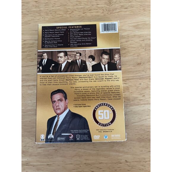 Perry Mason 50th Anniversary Edition DVD Box Set 4-Disc Collection TV Drama - Picture 4 of 4